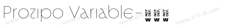 Protipo Variable字体转换